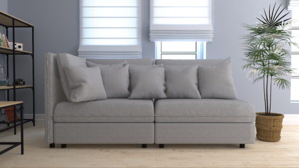 3d contemporary living room interior and modern furniture